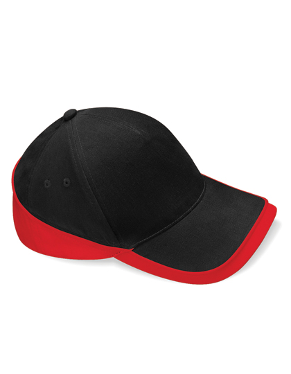 CB171 Teamwear Competition Cap One Size / Black/Classic Red