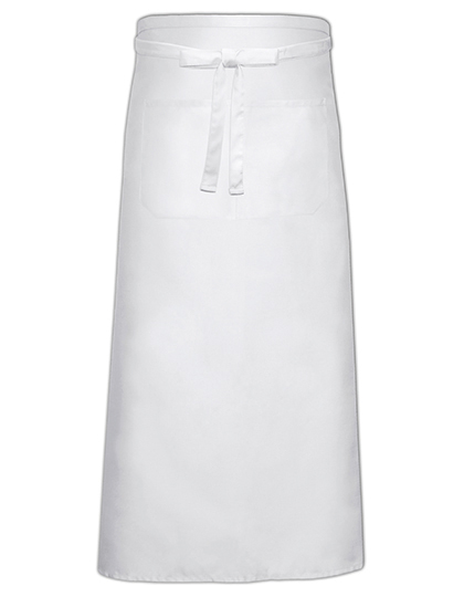 X961T Bistro Apron XL With Front Pocket 120 x 100 cm / White