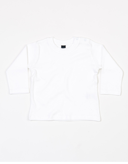 BZ11 Baby Long Sleeve T 3-6 months / White