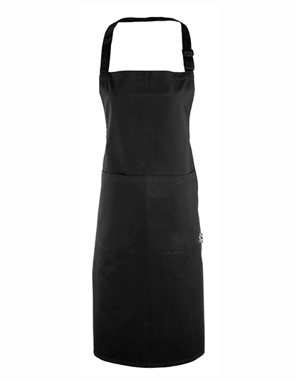 PW112 Apron (Fairtrade Cotton) 60 x 84 cm / Black (ca. Pantone Black C)
