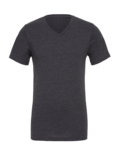 CV3005CVC Unisex Heather CVC Short Sleeve V-Neck Tee M / Dark Grey Heather