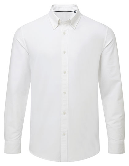 AQ039 Men´s Cotton Long Sleeve Oxford Shirt S / White