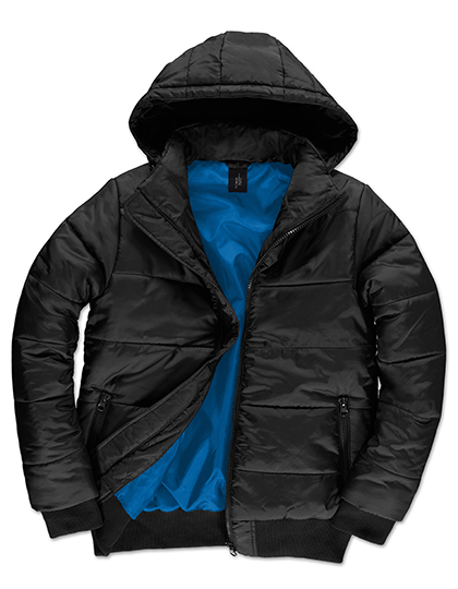 BCJM940 Men´s Jacket Superhood S / Black/Cobalt Blue