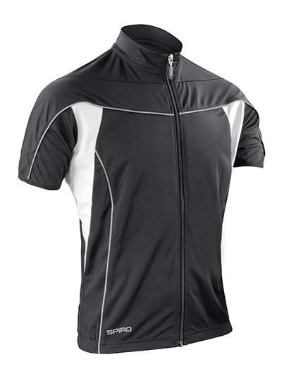 RT188M Men´s Bikewear Full Zip Performance Top XXL / Black/White