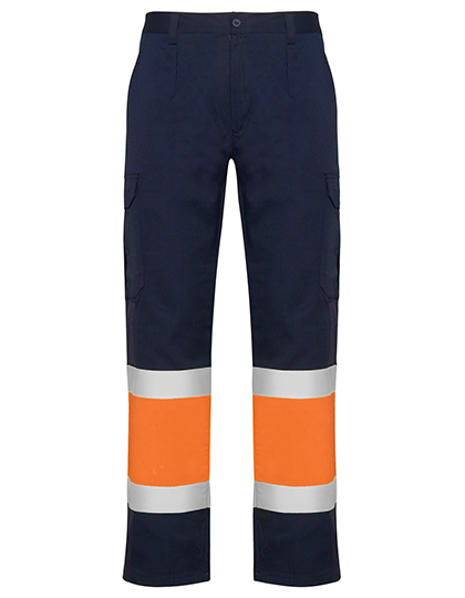 RY9300 Naos Trousers 38 / Navy Blue 55/Fluor Orange 223