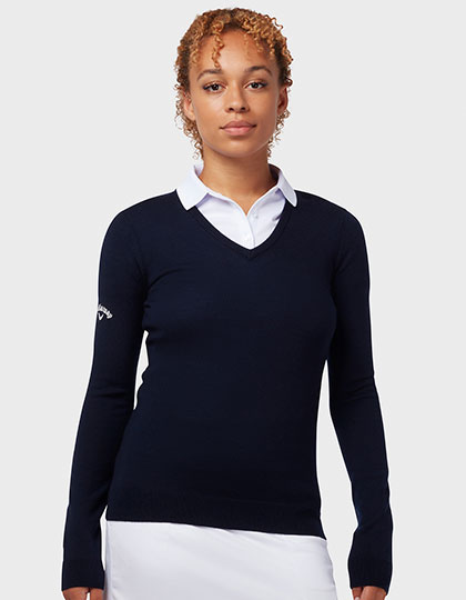 CW352 Ladies V-Neck Merino Sweater