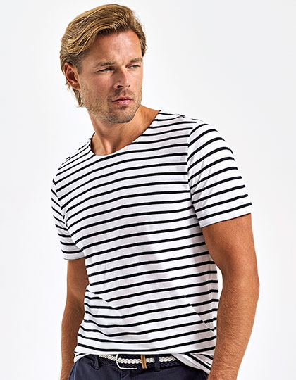 AQ072 Men´s Marinière Coastal Short Sleeve Tee
