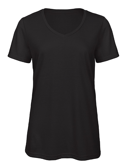 BCTW058 Women´s V-Neck Triblend T-Shirt XS / Black