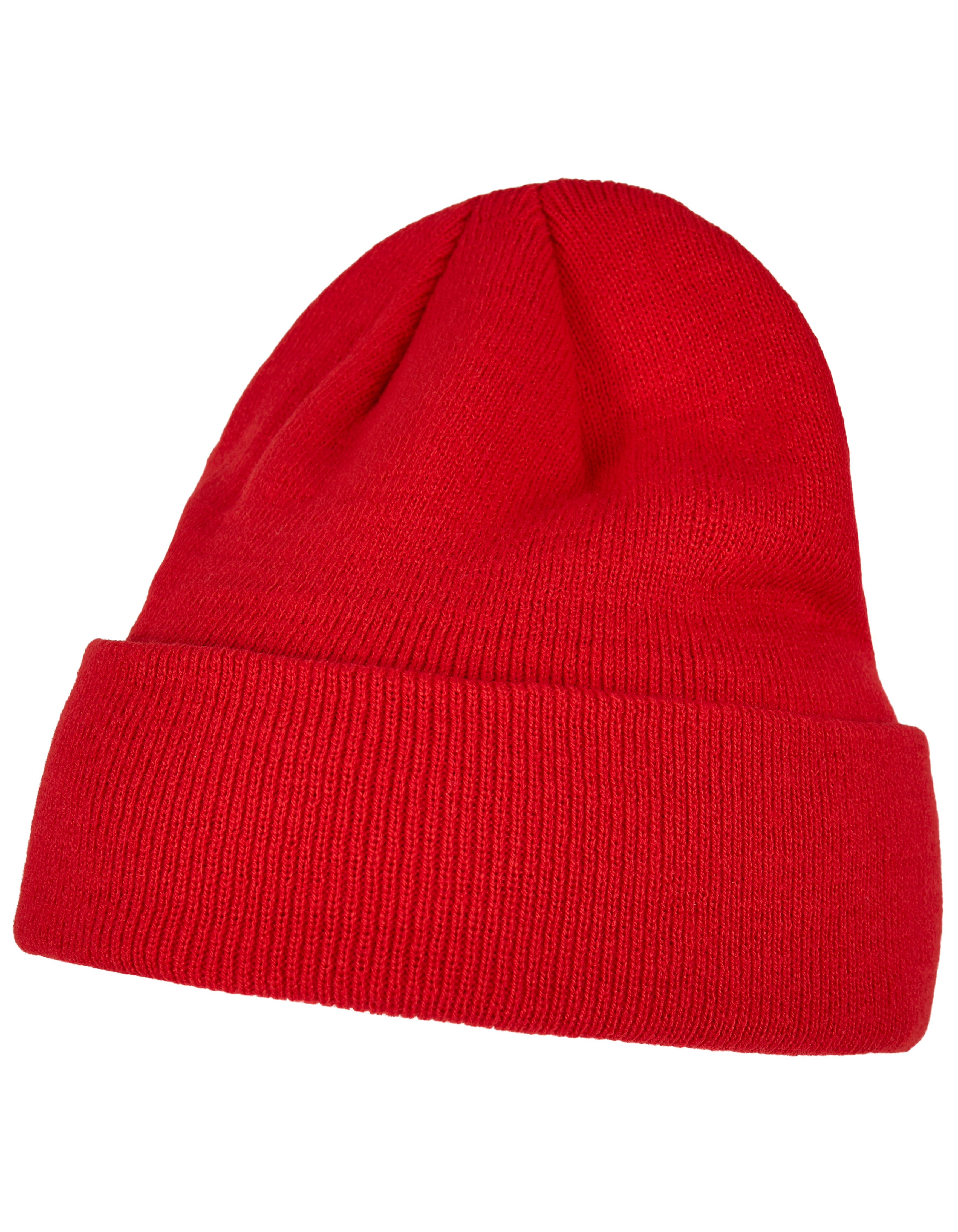 BY001 Heavy Knit Beanie One Size / Red