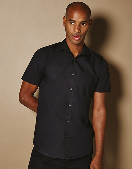 K141 Men´s Tailored Fit Poplin Shirt Short Sleeve