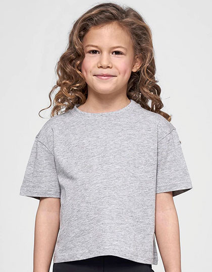 BY114 Girls Cropped Jersey Tee