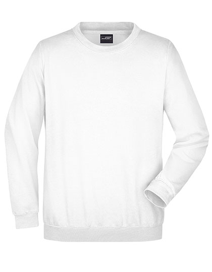 JN040 Round Sweat Heavy S / White