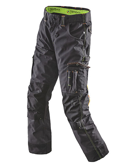 TX20387 Men`s Trousers 60 / Black/Lime