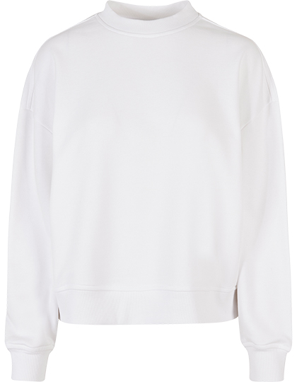 BY212 Ladies Oversized Crewneck Sweatshirt XS / White