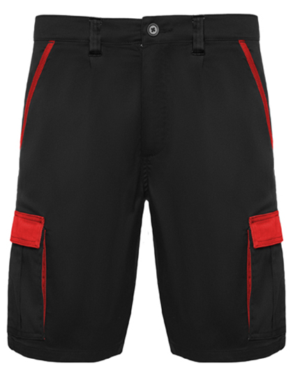 RY8409 Shorts Tahoe S / Black 02/Red 60