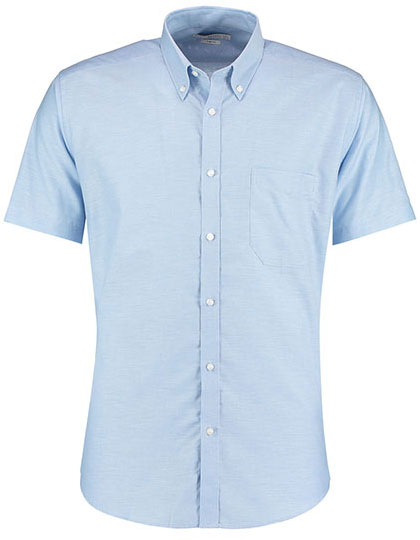 K183 Men´s Slim Fit Workwear Oxford Shirt Short Sleeve 36 (14) / Light Blue