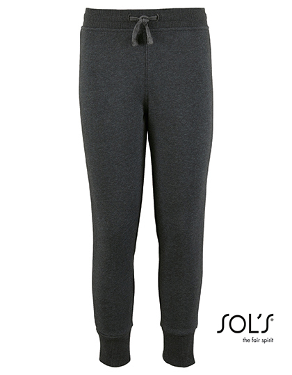 L02121 Kids´ Slim Fit Jogging Pants Jake 4 years (96/104) / Charcoal Melange