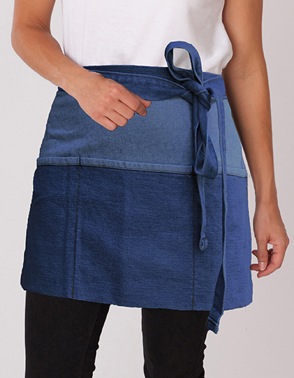 DL201 Denim Two-Tone 3 Pocket Money 55 x 28 cm / Blue Denim