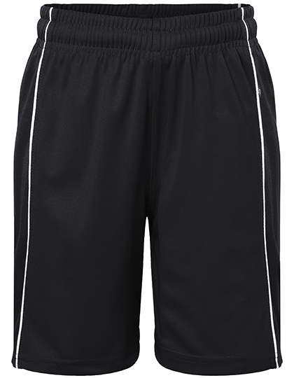 JN387K Junior Basic Team Shorts XS (98/104) / Black/White