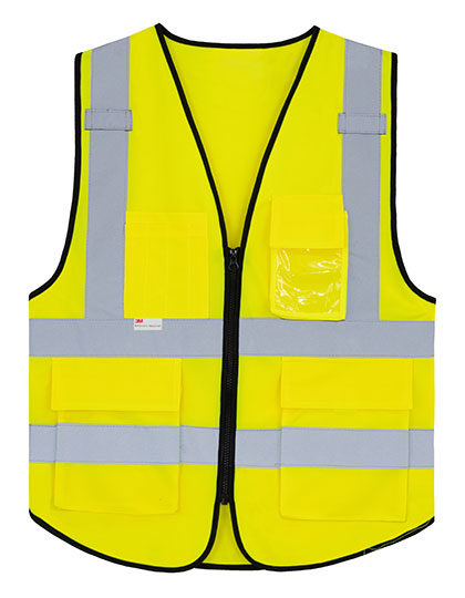 KX030 Premium Multifunctional Executive Safety Vest Munich 4XL/5XL / Signal Yellow