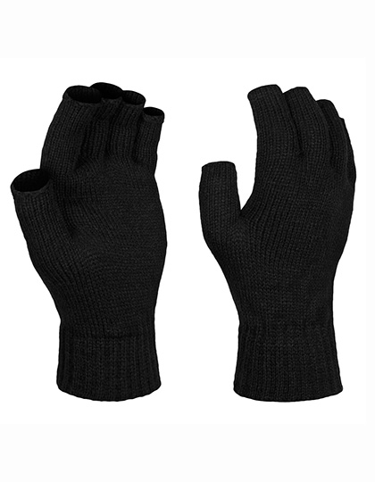RG202 Fingerless Mitts One Size / Black