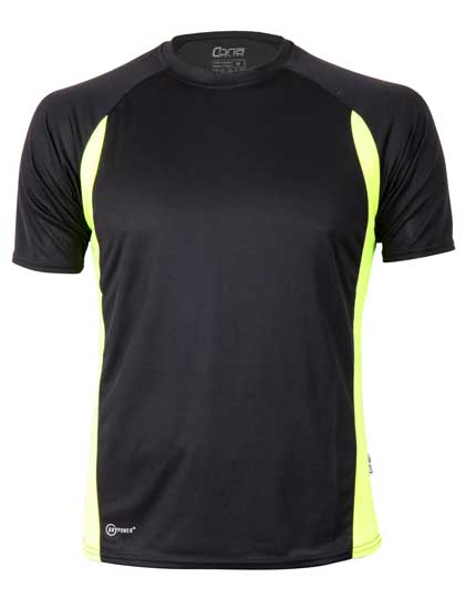 CN110 Racer Tech Tee XS / Black/Neon Yellow