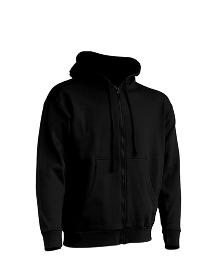 JHK422 Zipped Hooded Sweater XS / Black