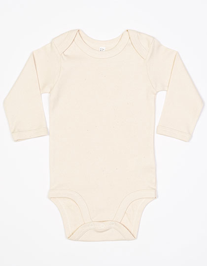 BZ30 Baby Long Sleeve Bodysuit 3-6 months / Organic Natural