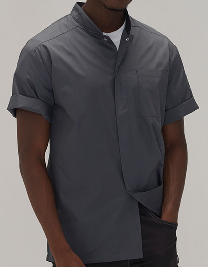LF120M Men´s Prep Shirt S / Storm Grey/Black