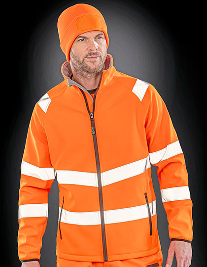 RT505 Recycled Printable Safety Softshell Jacket