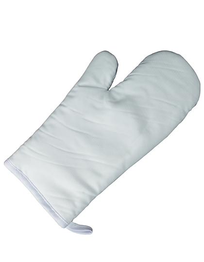 X1005 Oven Mitt Sublimation 34 x 14 cm / White/Silver Grey