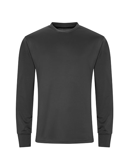 JC023 Long Sleeve Active T S / Charcoal (Solid)