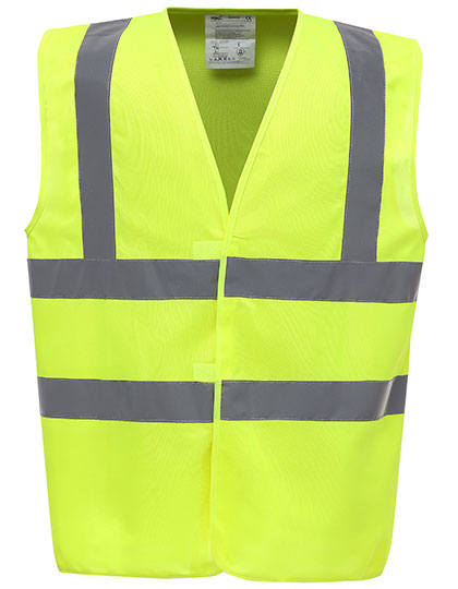 YK100 Hi-Vis 2 Bands & Braces Waistcoat 4XL / Hi-Vis Yellow