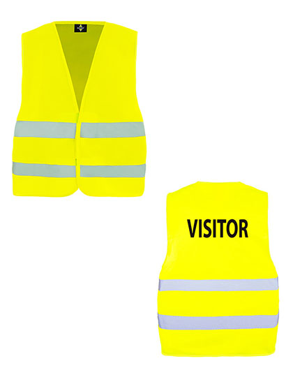 KX010V Safety Vest Passau - Visitor M/L / Signal Yellow