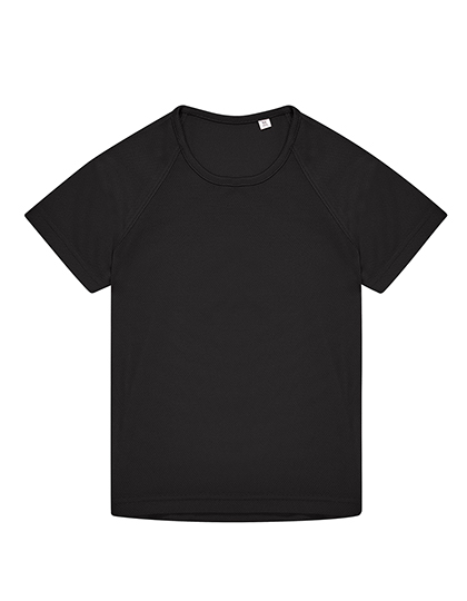 BCTK004 Kids Active T 5/6 (110/116) / Black