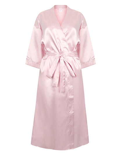 TC054 Ladies´ Satin Robe XL/XXL / Light Pink