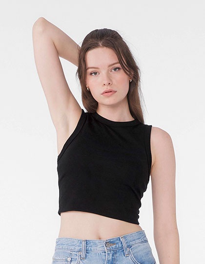 BL1013 Women´s Micro Rib Muscle Crop Tank