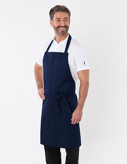 DL010 Bib Apron With Adjustable Halter 91 x 91 cm / Navy