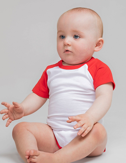 LW502 Essential Short Sleeved Baseball Bodysuit