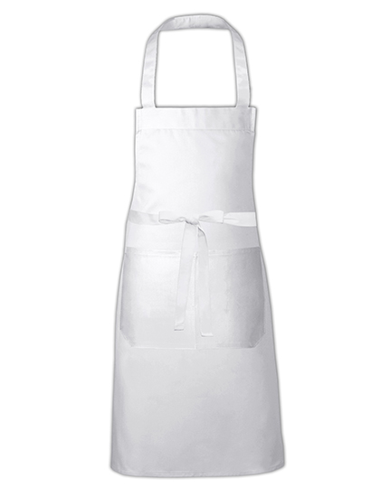 X1012 Cotton Hobby Apron 80 x 70 cm / White