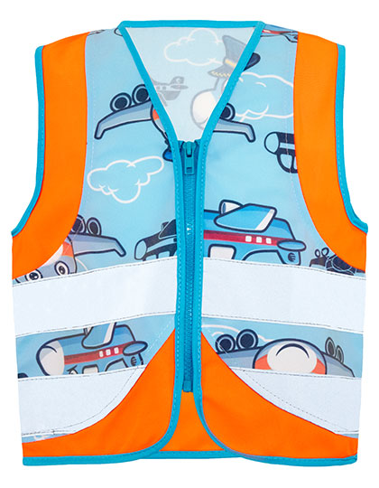 KX123K Children´s Safety Vest Action Vehicle Fun CO² Neutral S (8-10 years) / Plane