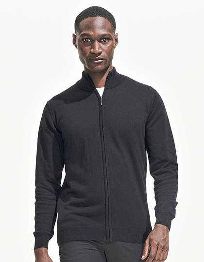 L413 Men´s Zipped Knitted Cardigan Gordon