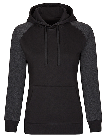 MY620 my mate - Ladies´ Hoody XS / Black/Heather Black