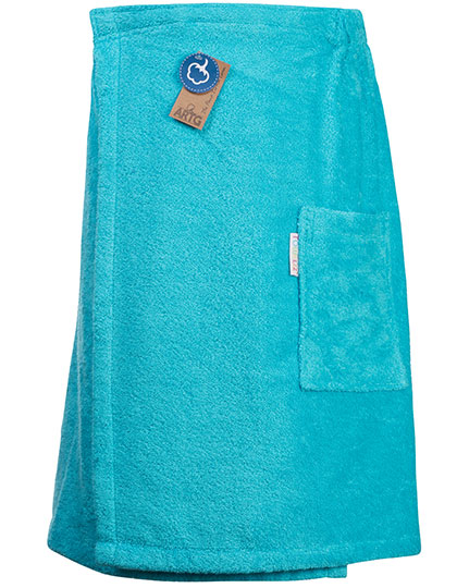 AR042 Sauna Kilt Men 65 x 150 cm / Aqua Blue