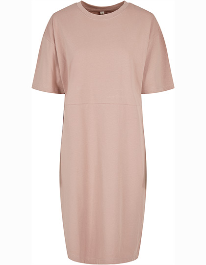 BY181 Ladies´ Organic Oversized Slit Tee Dress XS / Dusk Rose