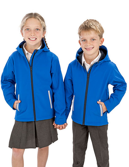 RT224J Junior TX Performance Hooded Soft Shell Jacket