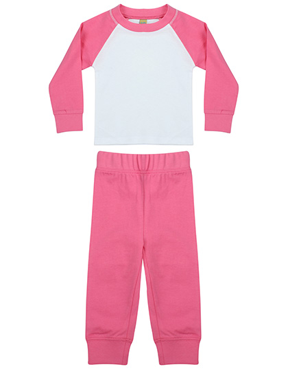 LW071 Childrens´ Pyjamas 0/6 months / Candyfloss Pink/White