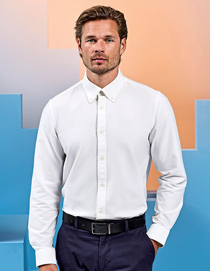 AQ039 Men´s Cotton Long Sleeve Oxford Shirt