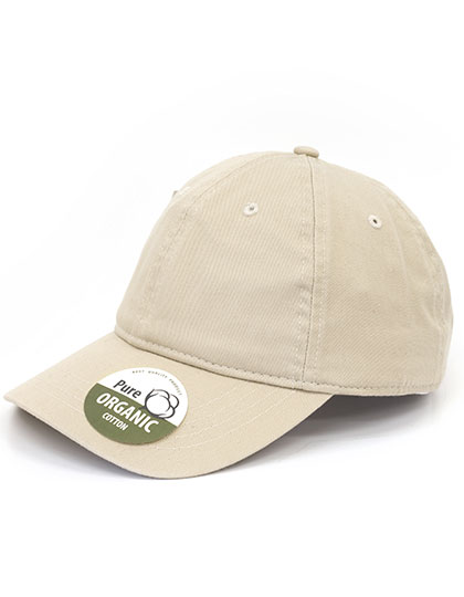 BW7018 Organic Cotton Cap Unstructured One Size / Sand