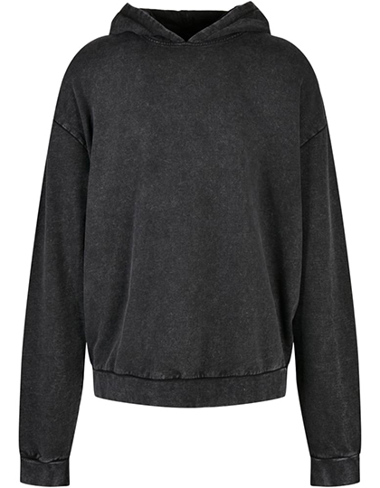 BY191 Acid Washed Oversize Hoody XS / Black